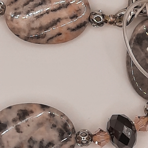 Pink Zebra Stone Braclet - Picture 6 of 8